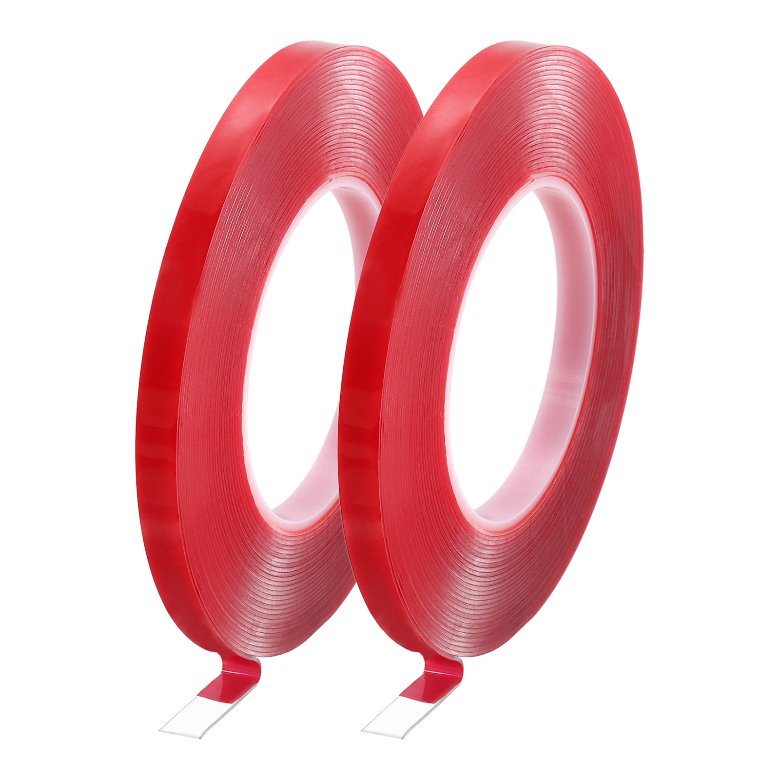 Uxcell Heat Resistant Tape, 32.8ft x 0.39 Inch Double Sided Adhesive Tape 1mm Thick Red for