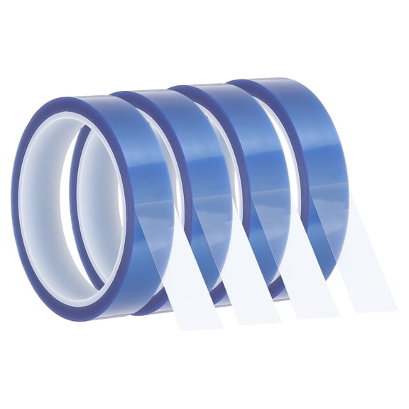 Uxcell Heat Resistant Tape, 4Pcs 20mmx33m(108ft) Heat Transfer Tape, Blue