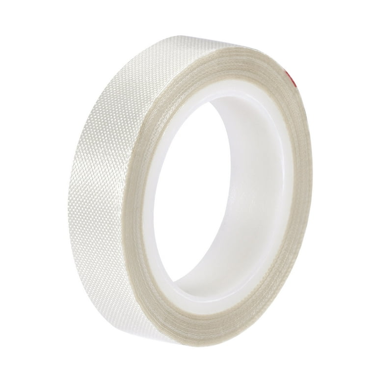 Uxcell Heat Resistant Tape High Temperature Heat Transfer Tape PTFE Film  Adhesive Tape 0.5 Width 33ft Length White