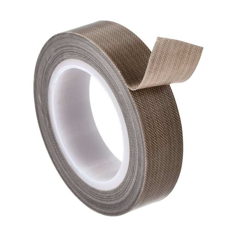 Uxcell Heat Resistant Tape High Temperature Tape PTFE Film Adhesive Tape  15mm Width 10m 33ft Length Brown