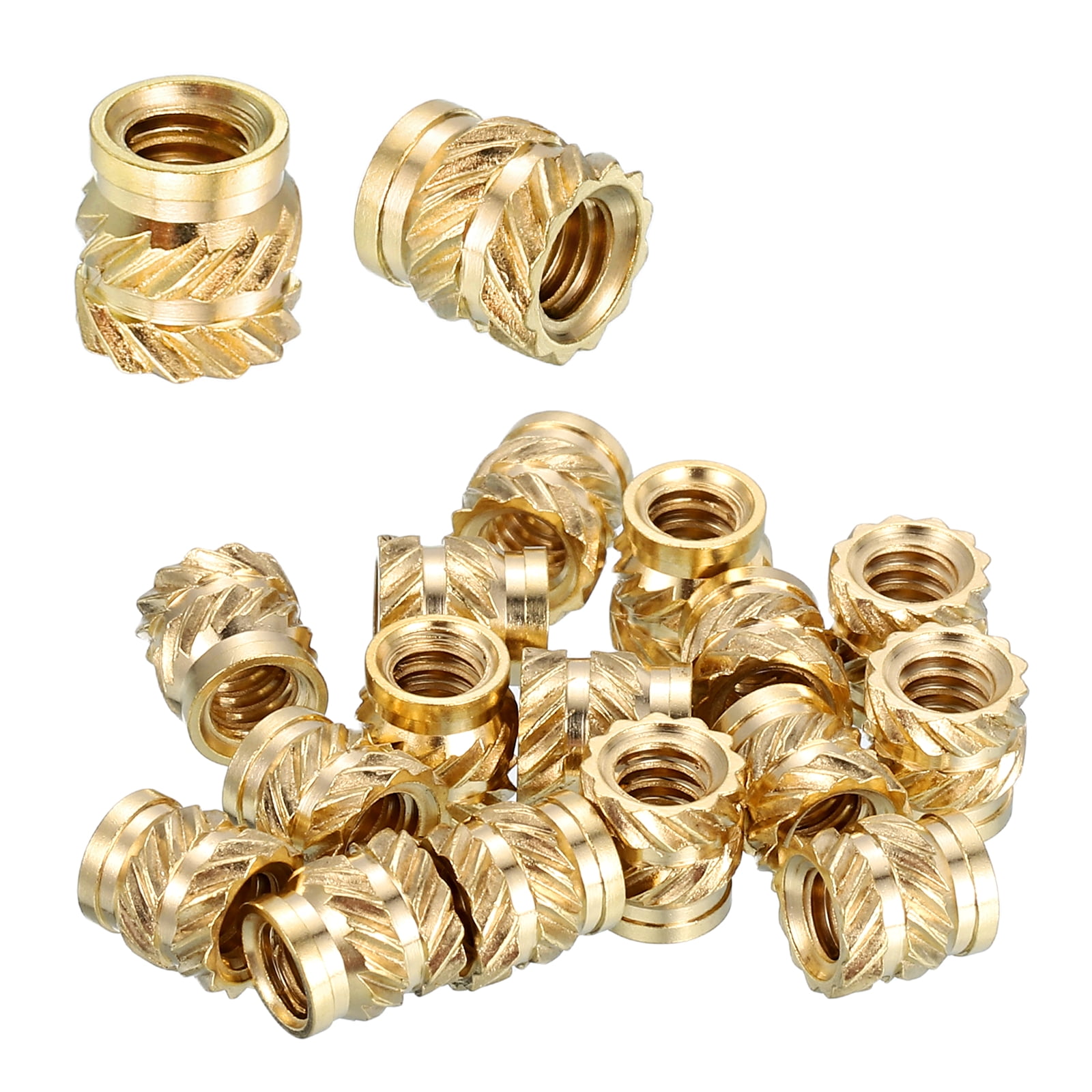 Uxcell Heat Set Threaded Inserts, 50 Pcs #4-40 x 1/8