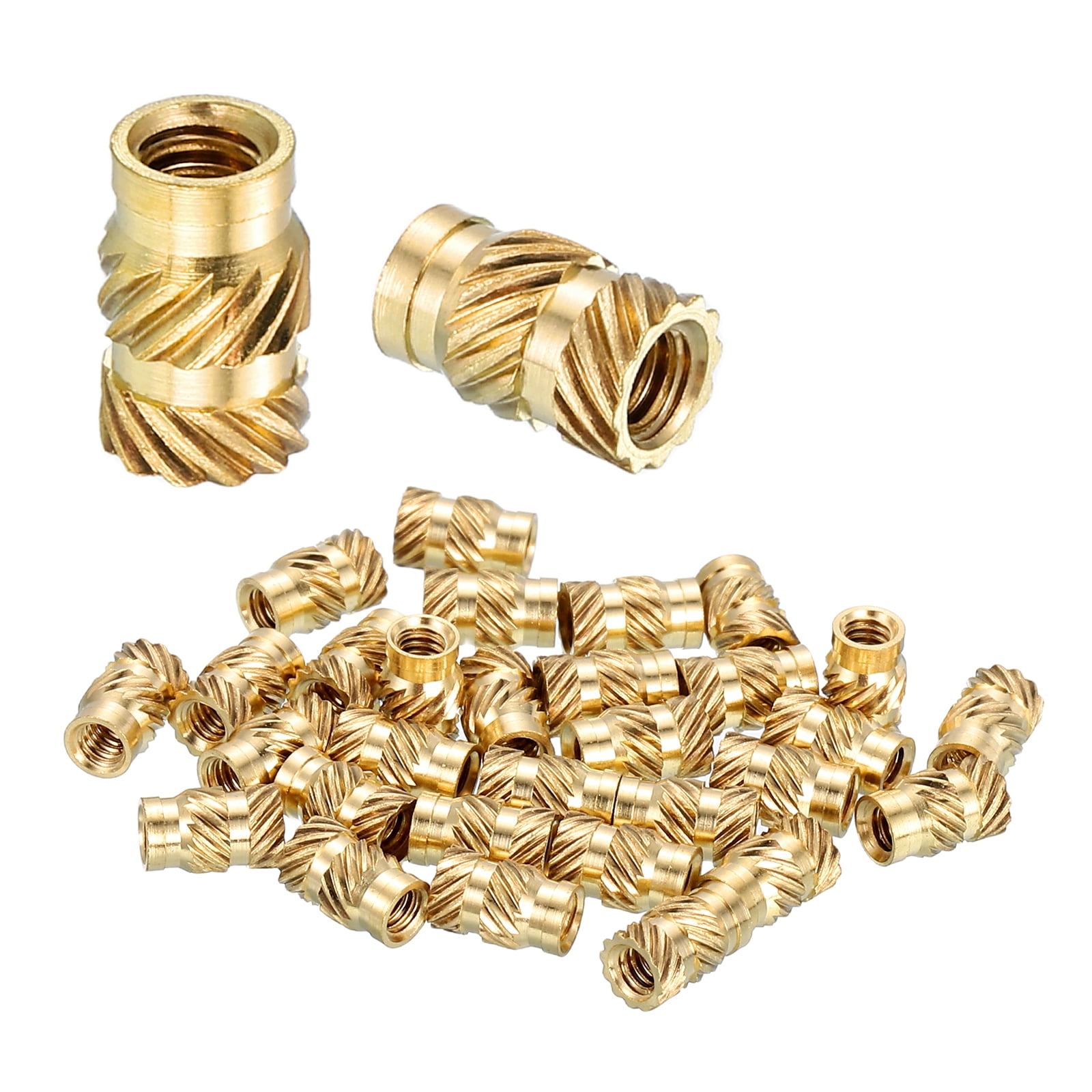 Uxcell Heat Set Threaded Inserts, 60 Pcs #2-56 x 7/32