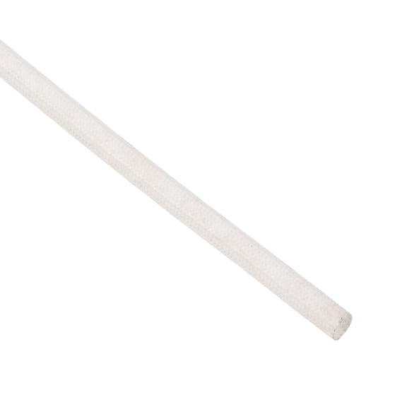 Uxcell Heat Shield Tubing Alkali-free Fiberglass 16.4 Feet  4mm High TEMP Silicone Fiberglass Sleeve White