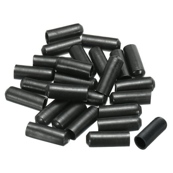 Uxcell Heat Shrink End Cap 10mm 2:1 Ratio Waterproof Electrical Wire Wrap Sealed Heat Shrink Tubing Caps, Pack of 25