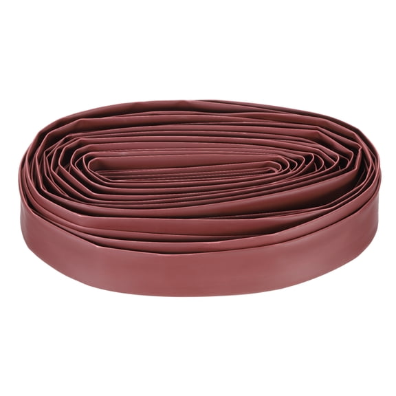 Uxcell Heat Shrink Tubing, 1 1/4 Inch ID 49 ft Long 2:1 Ratio PE Heat Shrink Cable Sleeve for Electrical Wire Insulation, Cable Management, Brown