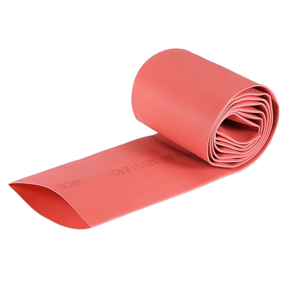 Uxcell Heat Shrink Tubing, Shrink Tube Cable Sleeve 3.3ft Red 1.57 in