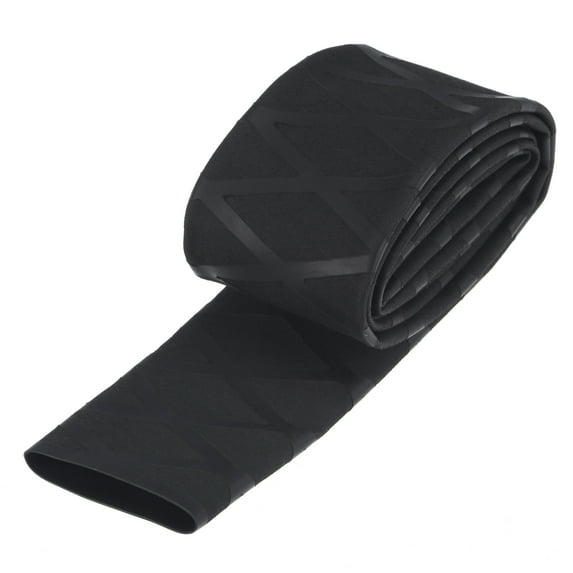 Uxcell Heat Shrink Wrap Tubing for Fishing Rod Grips, 30mm Dia 50mm Flat 3.3ft 1.8:1 rate Black