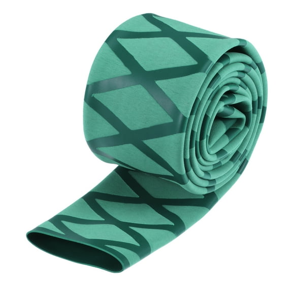 Uxcell Heat Shrink Wrap Tubing for Fishing Rod Grips, 30mm Dia 50mm Flat 3.3ft 1.8:1 rate Green