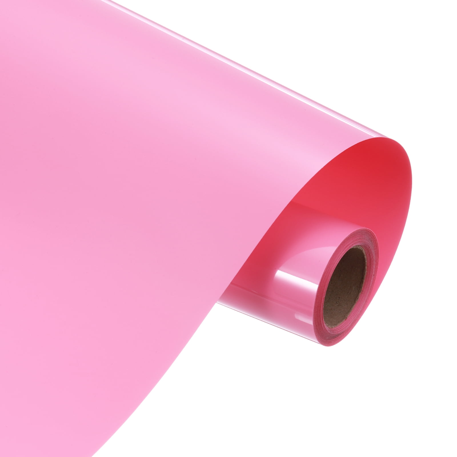 Uxcell Heat Transfer Vinyl Roll, 12" x 9.8ft HTV Iron on Transfer Vinyl for T-Shirts Craft Cutter Cutting Machine, Easy to Cut and Weed (Pink)