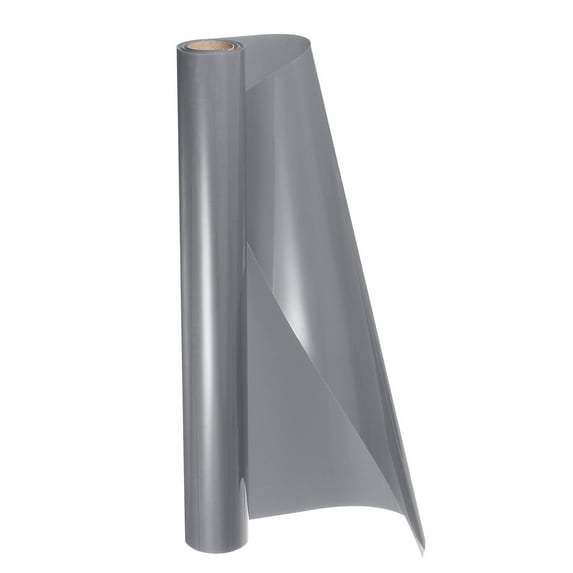 Uxcell Heat Transfer Vinyl Rolls 12"x10ft PU HTV Printable Vinyl Film for T-Shirts DIY Craft Iron, Light Grey