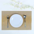thumbnail image 1 of Uxcell Heat-resistant Modern Style Table Mats Placemat Golden Tone 4Pack, 1 of 7
