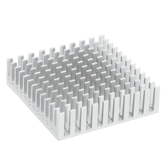 Uxcell Heatsink Aluminum Heat Sink with Thermal Sticker for Raspberry Pi and Other Electronics 40x40x11mm 1 White