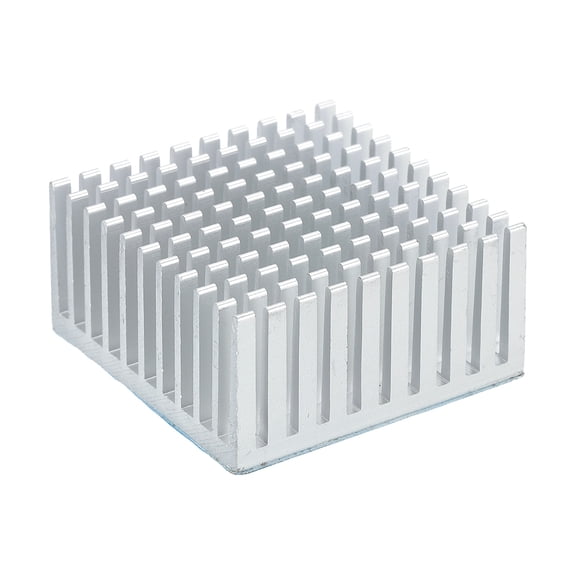 Uxcell Heatsink Aluminum Heat Sink with Thermal Sticker for Raspberry Pi and Other Electronics 40x40x20mm 1 White