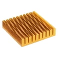thumbnail image 1 of Uxcell Heatsink Aluminum Heat Sink with Thermal Properties for Efficient Cooling Solutions 50x50x11mm 1 Gold, 1 of 6