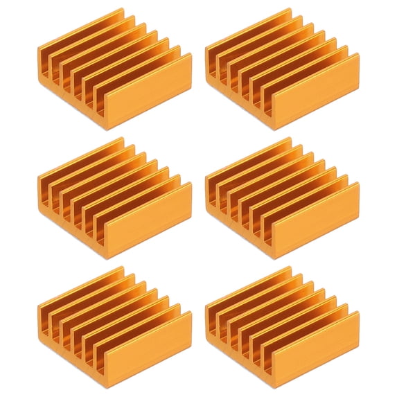 Uxcell Heatsink Aluminum Heat Sink with Thermal Blue Sticker for ...
