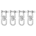 thumbnail image 1 of Uxcell Heavy Duty Double Swivel Eye Hook, Ended Eye x Jaw Chain Swivel Shackle Ring Connector Load for Hanging M5, 1 of 6