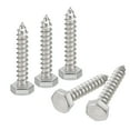 thumbnail image 1 of Uxcell Hex Head Lag Screws Bolts, 1/4" x 1-1/2" 304 Stainless Steel Partial Thread Wood Screws, 20 Pack, 1 of 7