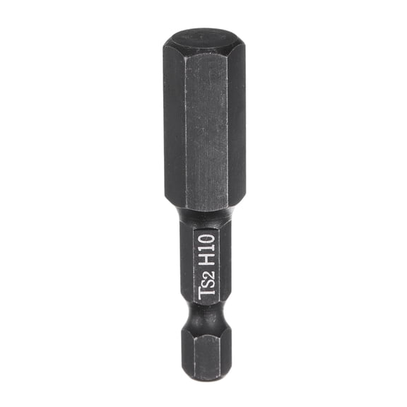Uxcell Hex Head Wrench Drill Bit 10mm(H10) Metric 1/4" Hex Shank 2"(50mm) Length S2 Steel Magnetic Impact Drivers Screwdriver Bit Hexagon Electric Drill Bits