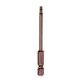 thumbnail image 1 of Uxcell Hex Head Wrench Drill Bit 2.5mm(H2.5) Metric 1/4" Hex Shank 3"(75mm) Length S2 Steel Magnetic Impact Drivers Screwdriver Bit Industrial Grade Hexagon Electric Drill Bits, 1 of 8