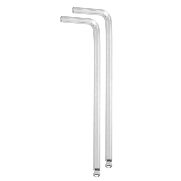 2pcs Ball End Hex Key Wrench 4mm CR-V Steel L-Shape Hexagon Metric Wrenches Repairing Tool for Home DIY Bike Motorcycle Repair