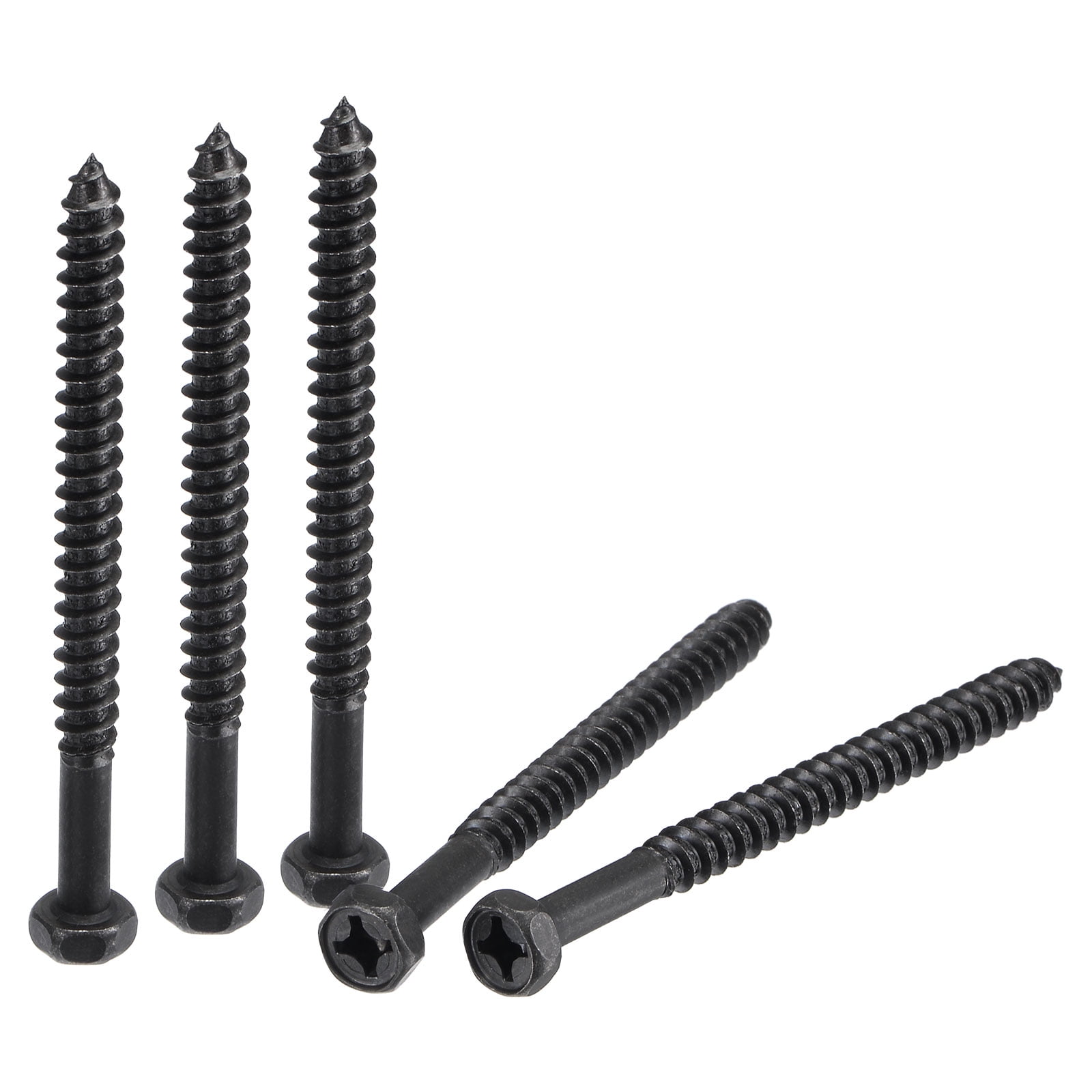 Stainless Steel Lag Bolts 8-Pack 3/8 X 4 Inch Hex Head Lag Screws - 304 ...