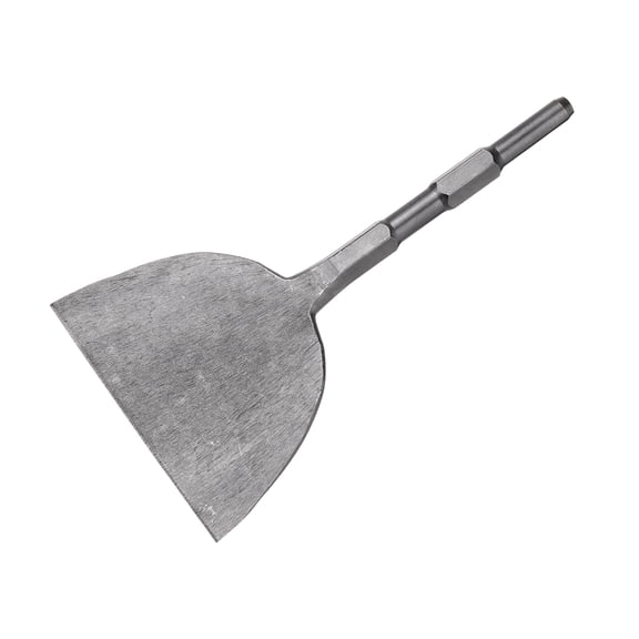 Uxcell Hex Shank Floor Scraper Chisel 10.6" x 0.6"  Steel Jack Hammer Chisel Bit for Electric Demolition Gardening Landscaping Digging Cutting (Blade Width: 148mm)