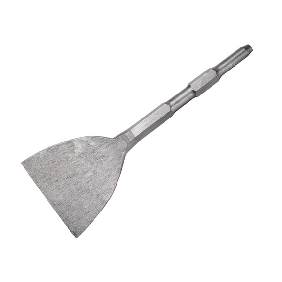 Uxcell Hex Shank Floor Scraper Chisel 11" x 0.6"  Steel Jack Hammer Chisel Bit for Electric Demolition Gardening Landscaping Digging Cutting (Blade Width: 102mm)