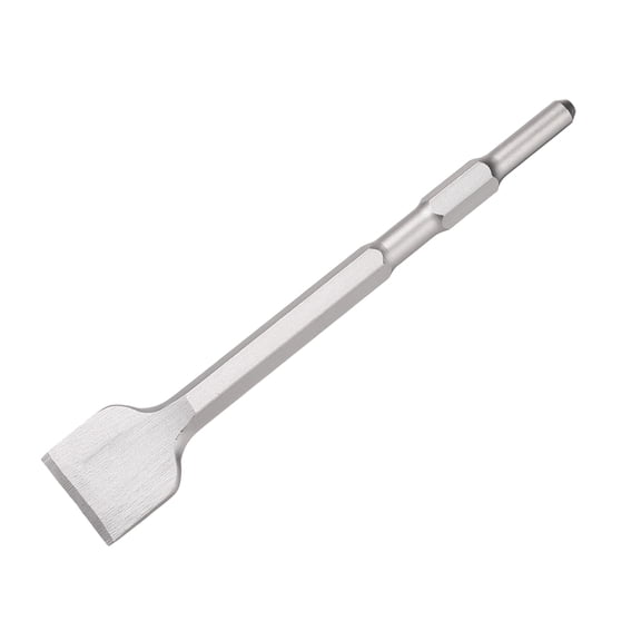 Uxcell Hex Shank Floor Scraper Chisel 11" x 0.7"  Steel Jack Hammer Chisel Bit for Electric Demolition Gardening Landscaping Digging Cutting (Blade Width: 48mm)