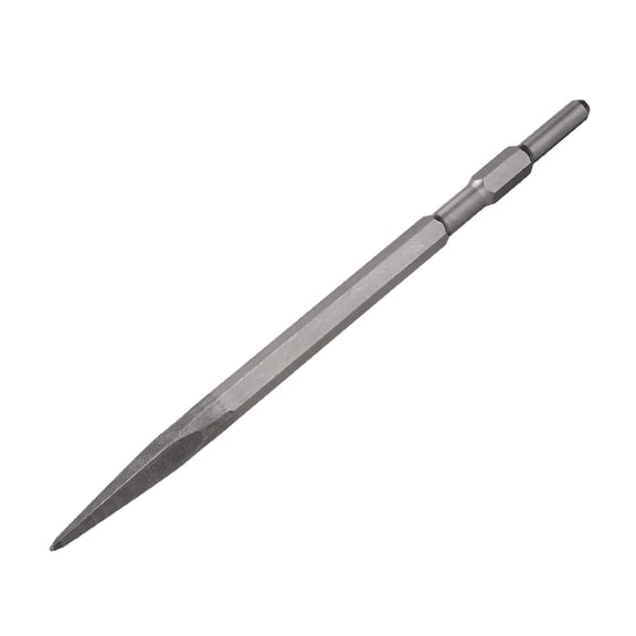 Uxcell Hex Shank Floor Scraper Chisel 15" x 0.6"  Steel Jack Hammer Chisel Bit for Electric Demolition Gardening Landscaping Digging Cutting (Blade Width: /mm)