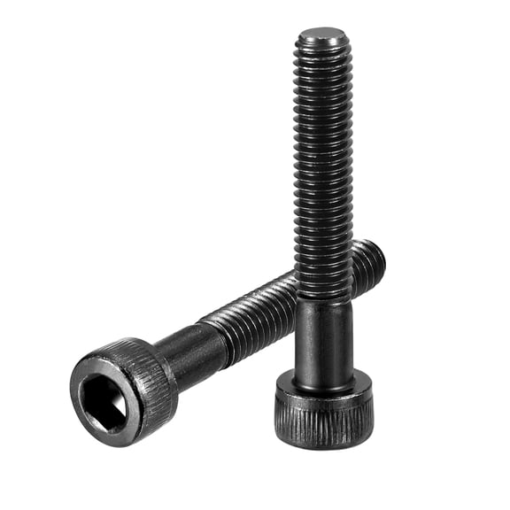 Uxcell Hex Socket Bolts (M5-0.8x35), Grade 12.9 Carbon Steel Hex Socket Drive Screws, Black