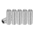 thumbnail image 1 of Uxcell Hex Socket Grub Screw Flat Point Grub Bolt Stainless Steel Head Socket Set Screws for Door Handle Light Fixture Repair M8x30mm, 1 of 7