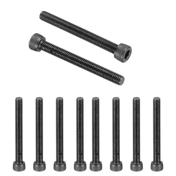 Uxcell 25 Pcs M5 x 45 mm Hex Socket Head Cap Screws Bolts 12.9 Grade Carbon Steel Socket Drive Screws Black Oxide Full Threads