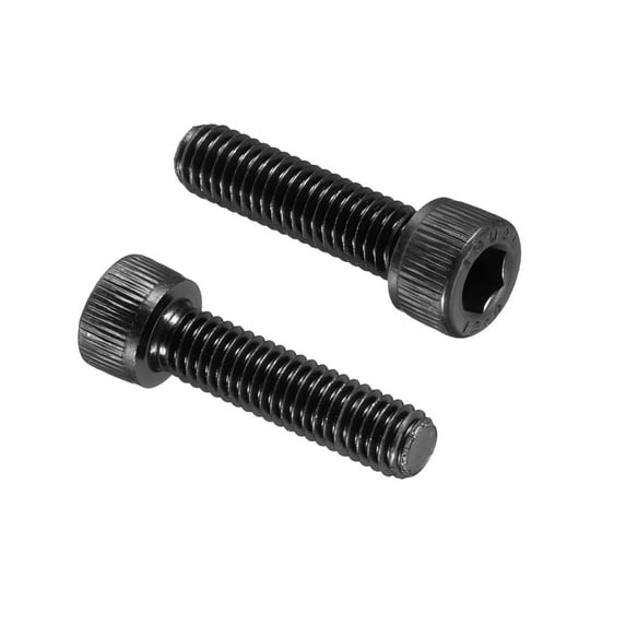 Uxcell Hex Socket Head Cap Screws Bolts, Carbon Steel Socket Drive Screws, Black Oxide Full Threads M6 x 25 mm 50