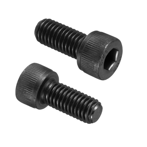 Uxcell Hex Socket Head Cap Screws Bolts, Carbon Steel Socket Drive Screws, Black Oxide Full Threads M8 x 18 mm 50