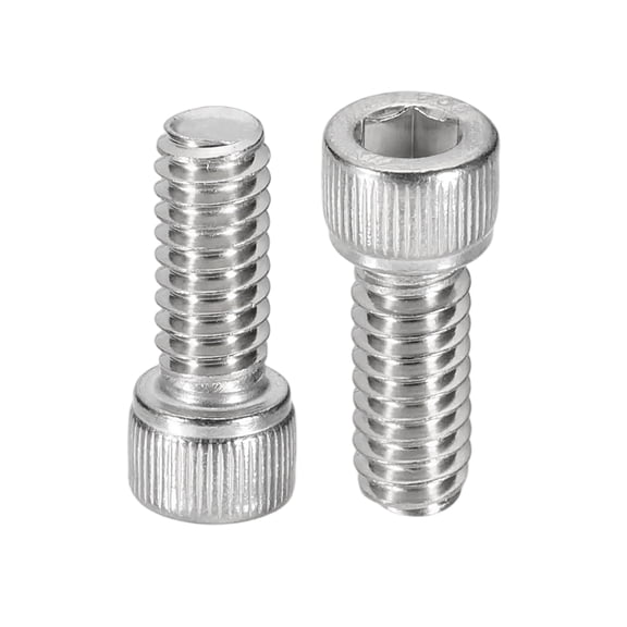 Uxcell Hex Socket Head Cap Screws Bolts, Stainless Steel Screws Bolts, Socket Hex Drive, Full Thread, Bright Finish 1/4-20x5/8