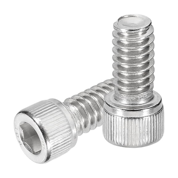 Uxcell Hex Socket Head Cap Screws Bolts, Stainless Steel Screws Bolts, Sockets Hex Drive, Full Thread, Bright Finish 1/4-20x1/2