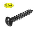 thumbnail image 1 of Uxcell Hex Socket Self Tapping Screws, M5 x 30mm Carbon Steel Wood Screw 50 Pack, 1 of 4