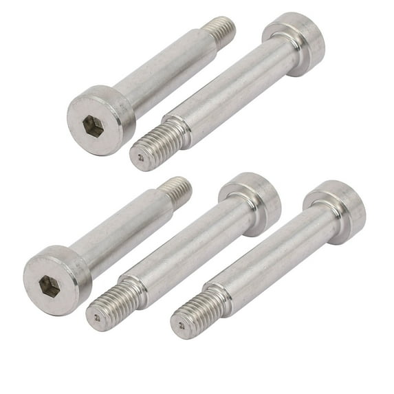 Uxcell Hex Socket Shoulder Bolt 10mm Shoulder Dia 45mm Shoulder Length M8 Thread 5pcs