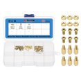 Female Thread Features Uxcell Hex Spacer Standoffs Screws M2x4+3mm Gold 60Pcs, Brass Male to ...