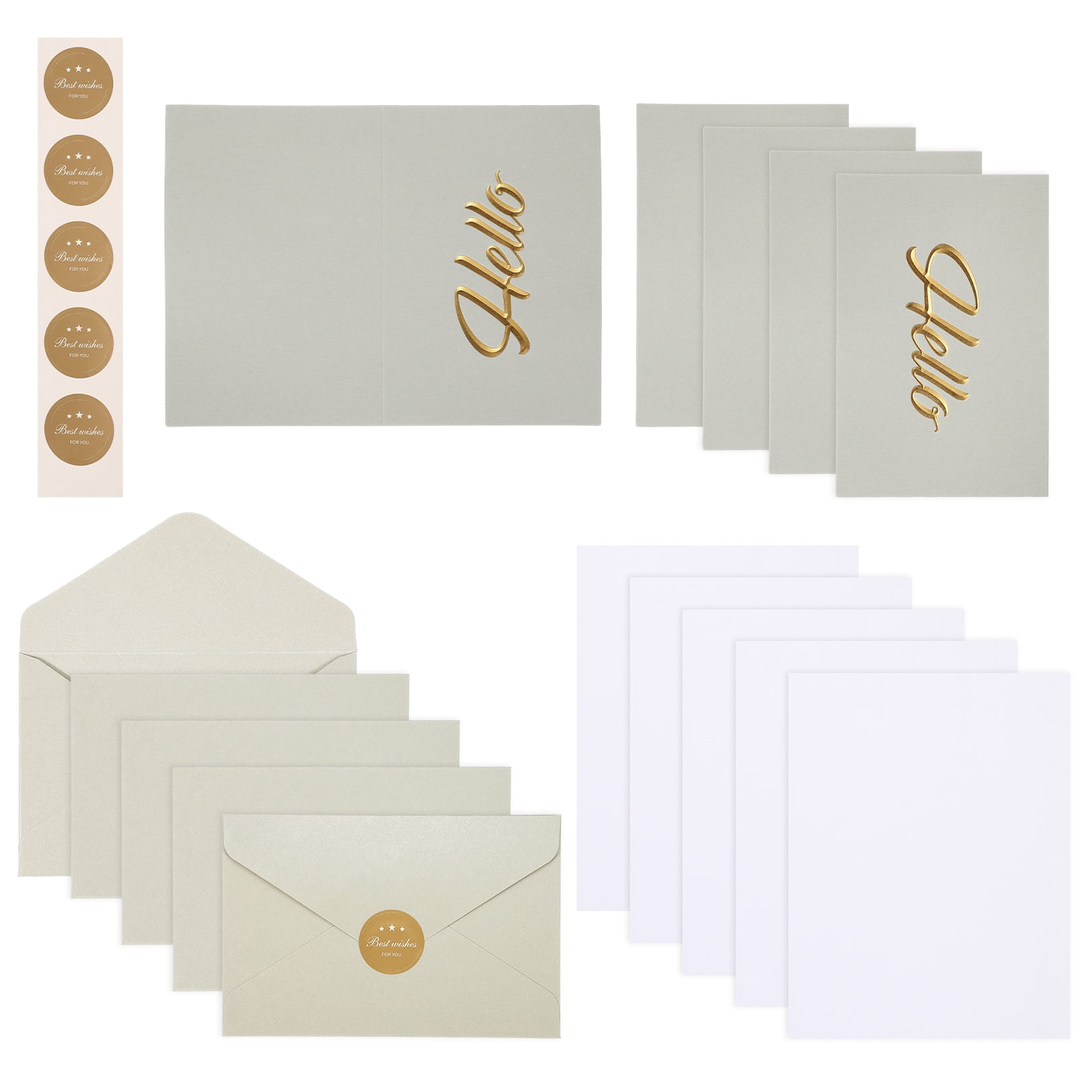 Hey Card Uxcell Hey Card with Envelope and Seal Stickers 5 Set, (6x4-Inch ...