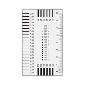Uxcell High Precision SEC Size Estimation Chart 8cm Covered for Diameter and Line Width Defects Measuring
