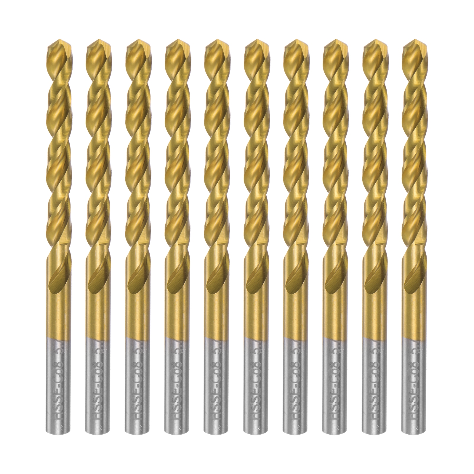 Uxcell High Speed Steel Twist Drill Bit 5.7mm Fully Ground Titanium ...