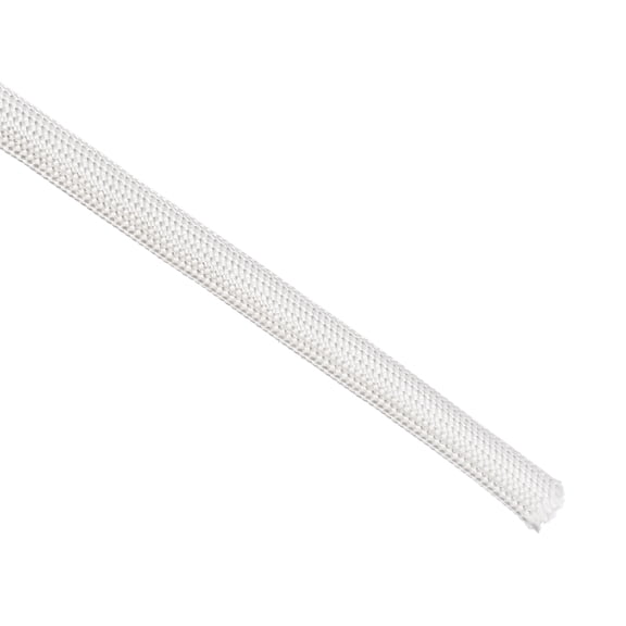 Uxcell High TEMP Fiberglass Sleeve Insulation Cable Protectors 9.8Ft 6mm/ 0.24"  White
