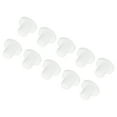 thumbnail image 1 of Uxcell High Temp Silicone Plug Mount Dia 8mm/0.3" t Shaped Solid Rubber Stopper Hole Plugs 15 x 3.5 x 12.5mm White 30 Pcs, 1 of 7