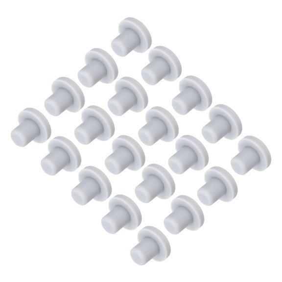 Uxcell High Temp Silicone Plug Mount Dia 8mm/0.31 Inch T Shaped Rubber Stopper 30 Pcs