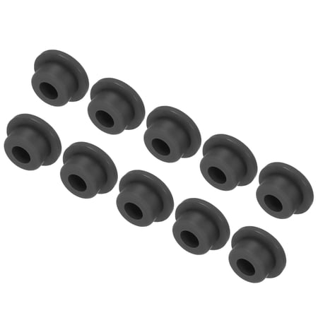 Uxcell High Temp Silicone Plug T Shaped Silicon Stopper for Powder Coating Anodizing Plating Black 28x10x20mm 10pcs