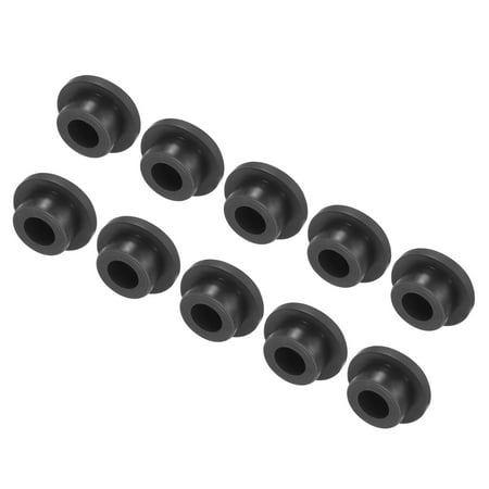 Uxcell High Temp Silicone Plug T Shaped Silicon Stopper for Powder Coating Anodizing Plating Black 33x10x23mm 10pcs