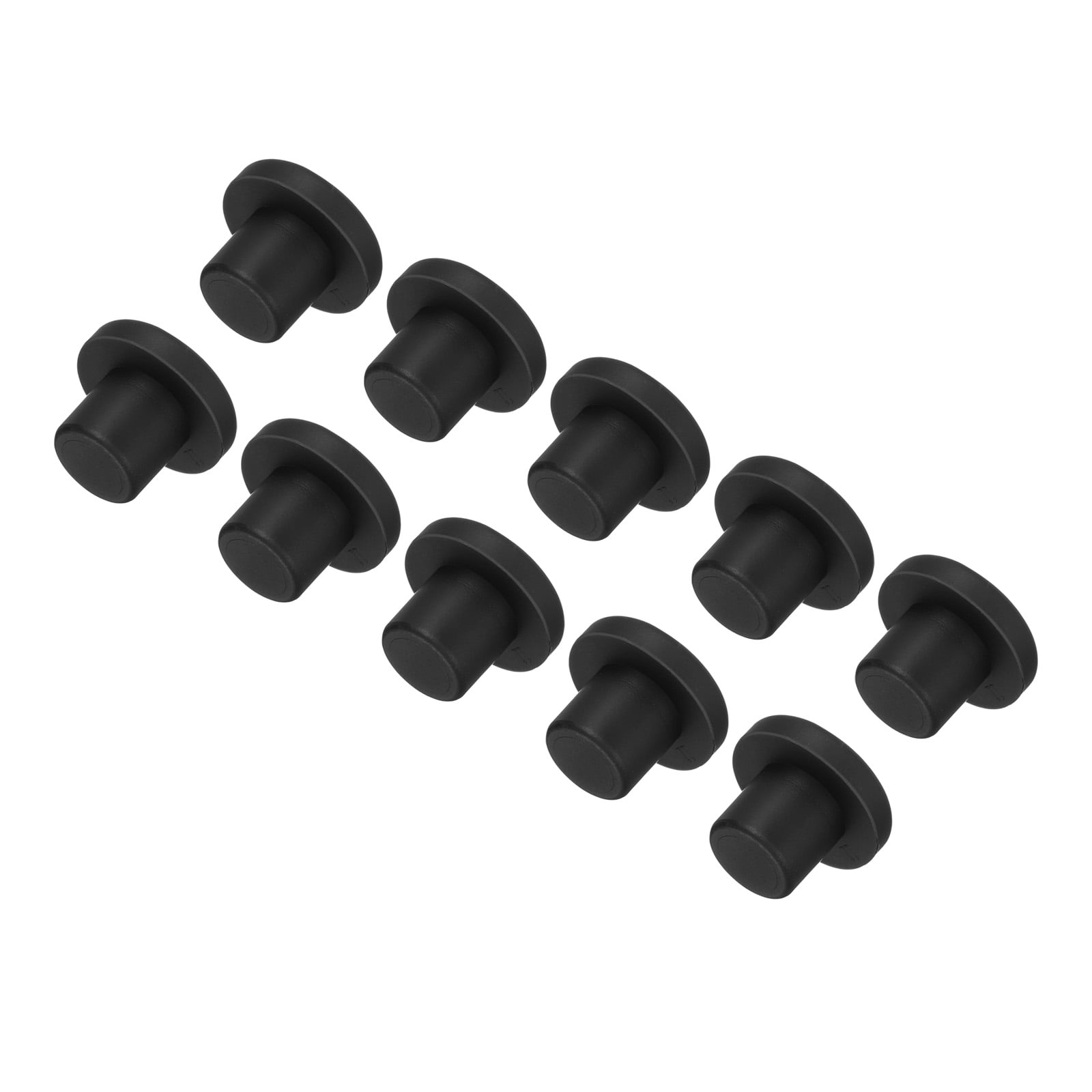 Uxcell High Temp Silicone Plug Solid Silicon Stopper 11mm Black ...