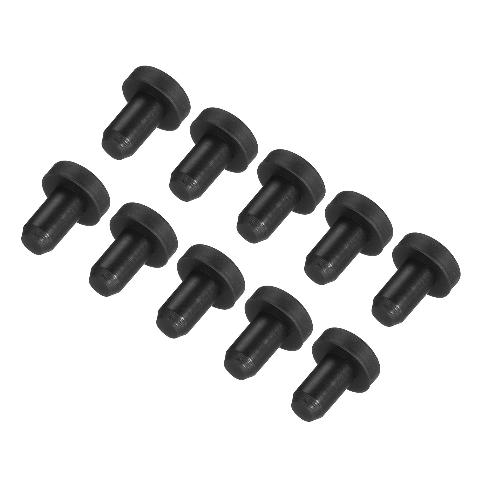 Uxcell High Temp Silicone Plug Solid Silicon Stopper 3.5mm Black ...