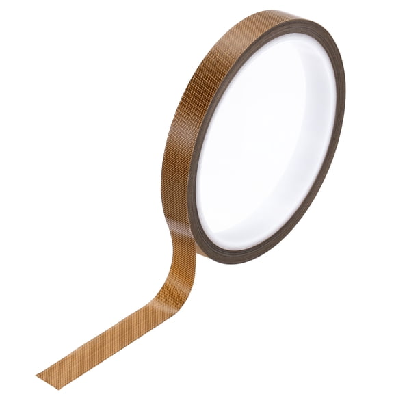 Uxcell High Temperature Tape 1/2 Inch x 33 Feet, Coated Fiberglass Adhesive Tape for Vacuum Sealer Machines Hand-Impulse Sealers Insulation, Brown